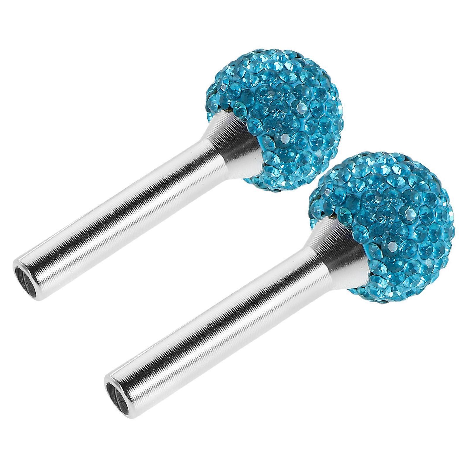 Universal Car Door Lock Knob Sky-Blue Secure Protection Elegant Design Vehicle 1 Pair