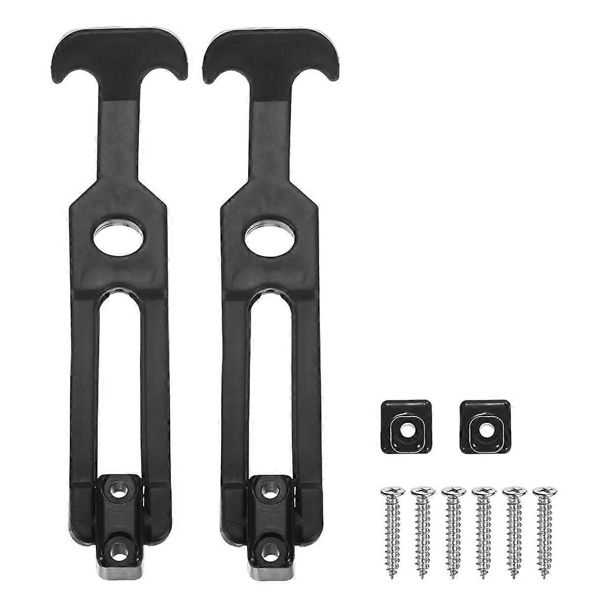 2-Pack T-Handle Rubber Flexible Draw Latches,5.9 Inch Flexible Draw Latches Flexible T-Handle Hasp