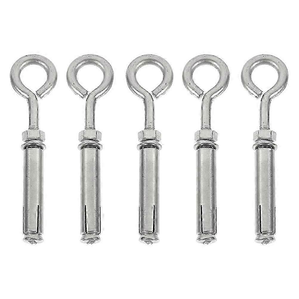 5-Pack Stainless Steel Expansion Hooks for Manhole