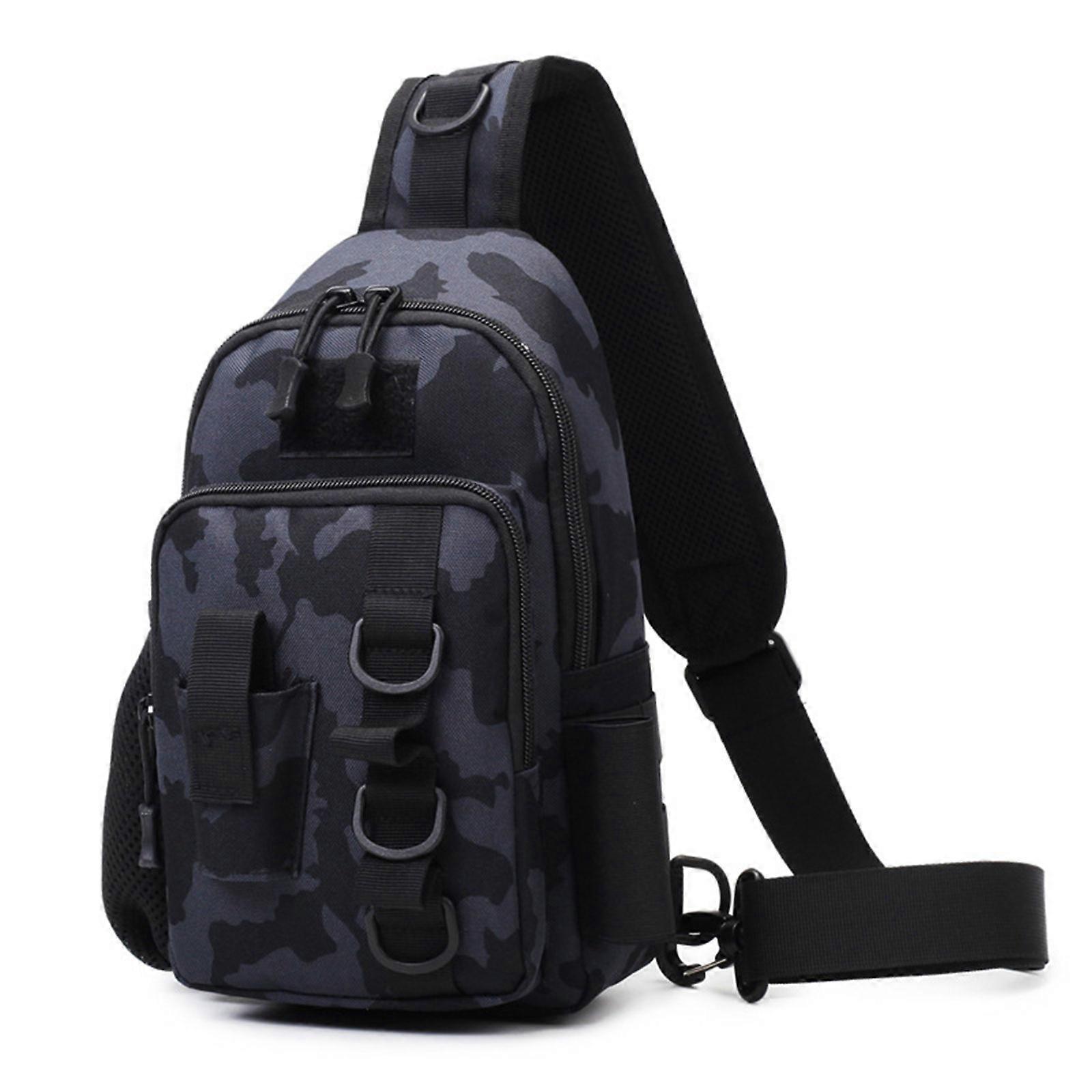 釣り用スリングパッククロスボディバッグチェストパック釣り用タックル収納ショルダーバッグ淡水または海水釣り用さそり座色