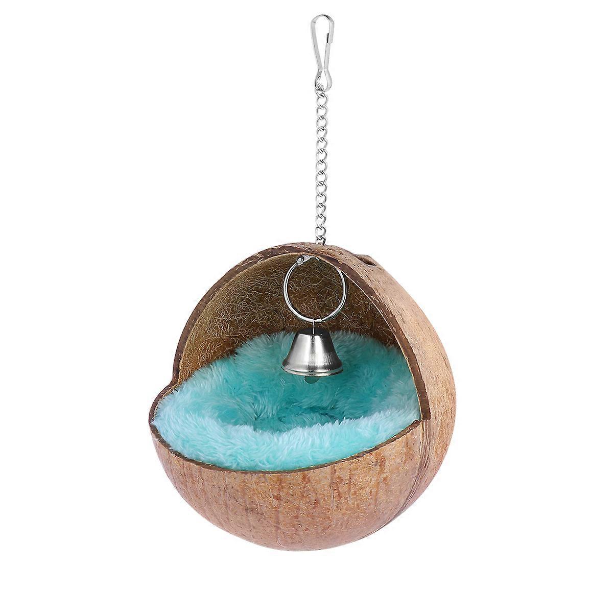Small Animal Beds House Coconut Shell Sleeping Bed Nest Cushion for Guinea Pig Multi-Color 12.00X12.00X12.00CM Playing 1Pack