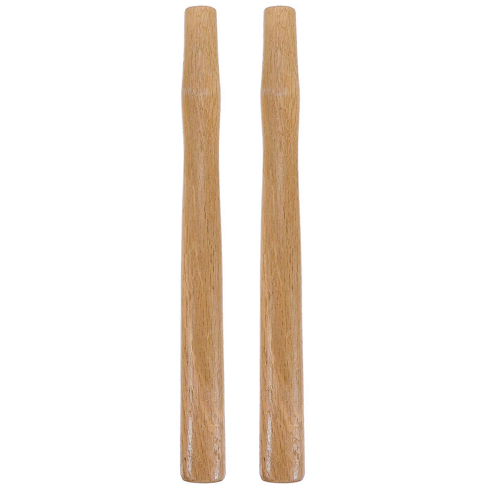 Nail Hammer Replacement Handle Secure Grip Light Brown Color 37cm Size 2Pcs