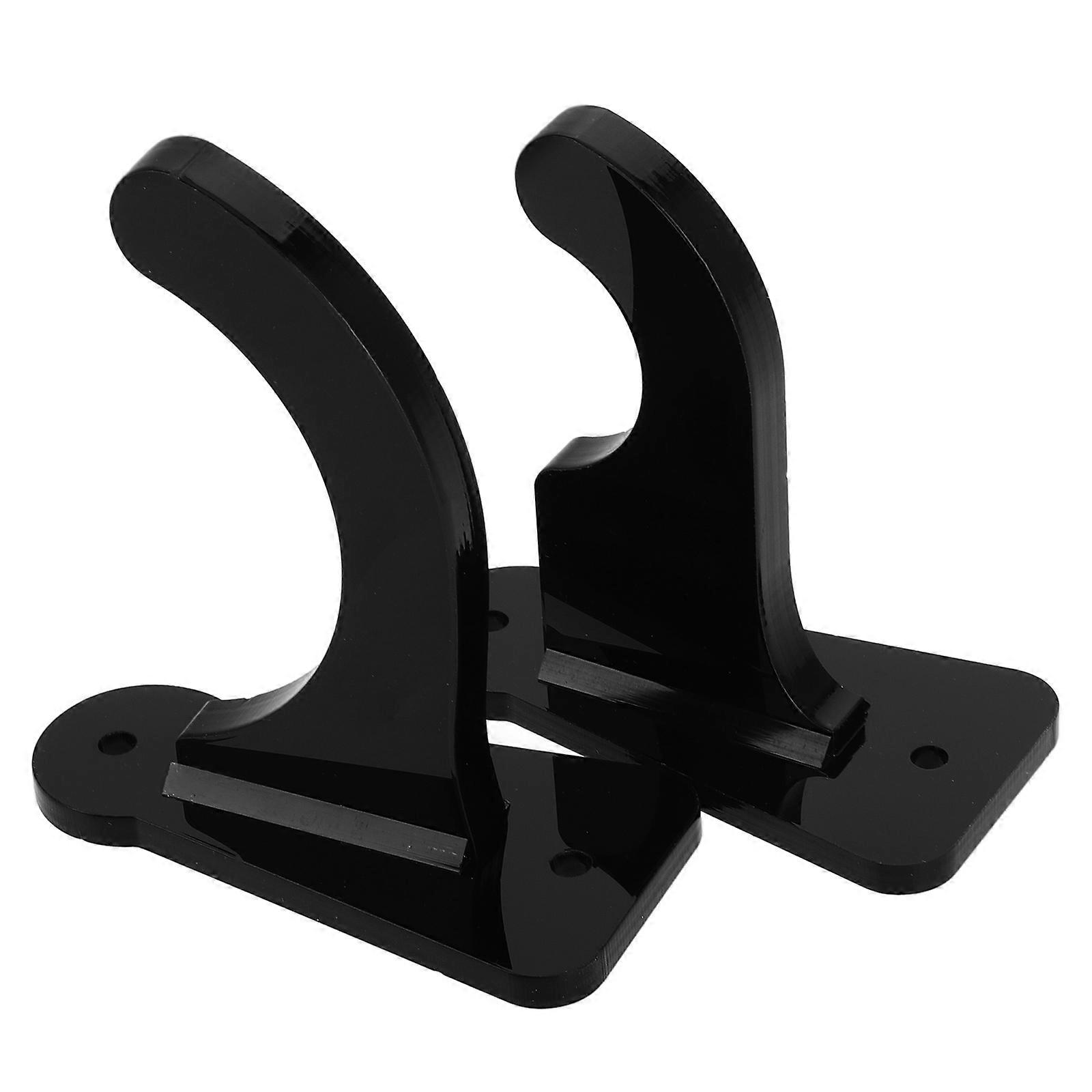 Baseball Bat Accessories Horizontal Wall Mount Organizer For Baseball Bats Black 9.00X4.00X0.50CM Space Saving 1 Pair