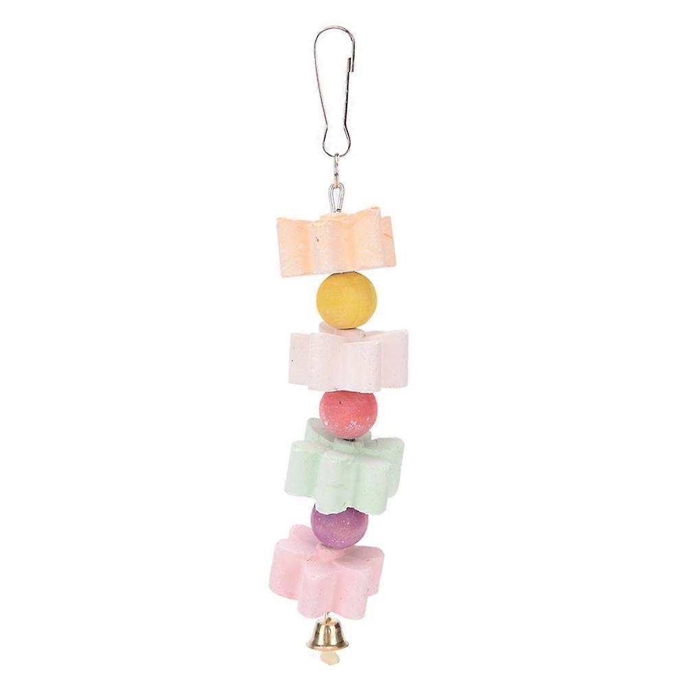 Hamster Chew Toys Flower Shape Mineral Stone Chew Toy Nutrient Addition For Birds Parrot Hamster Rabbit Home Supplies 2Pcs