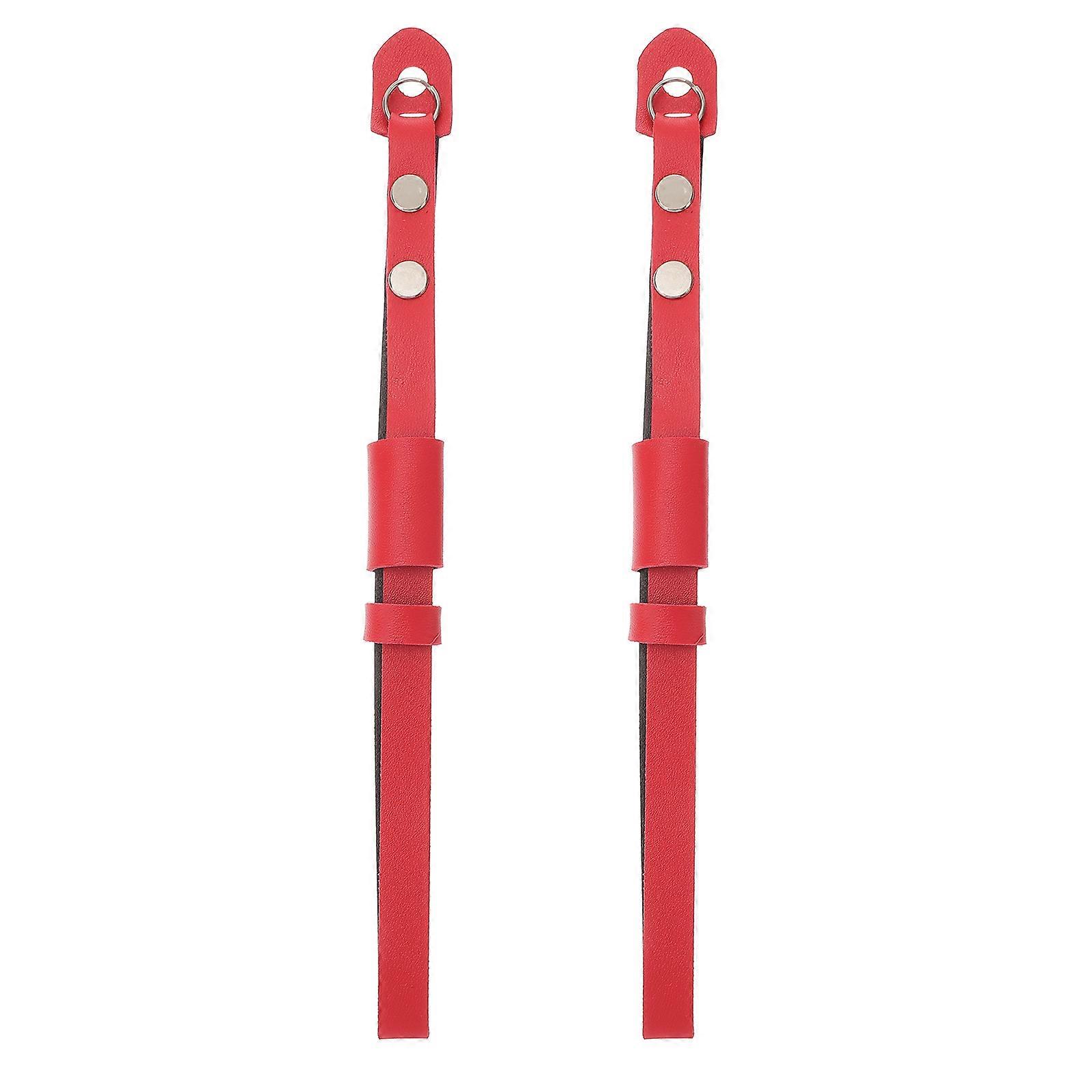 Wrist Holder Digital Camera Wristband Hand Strap Protective Rope Daily Use Red 25.5X1.2X1CM 2Pack