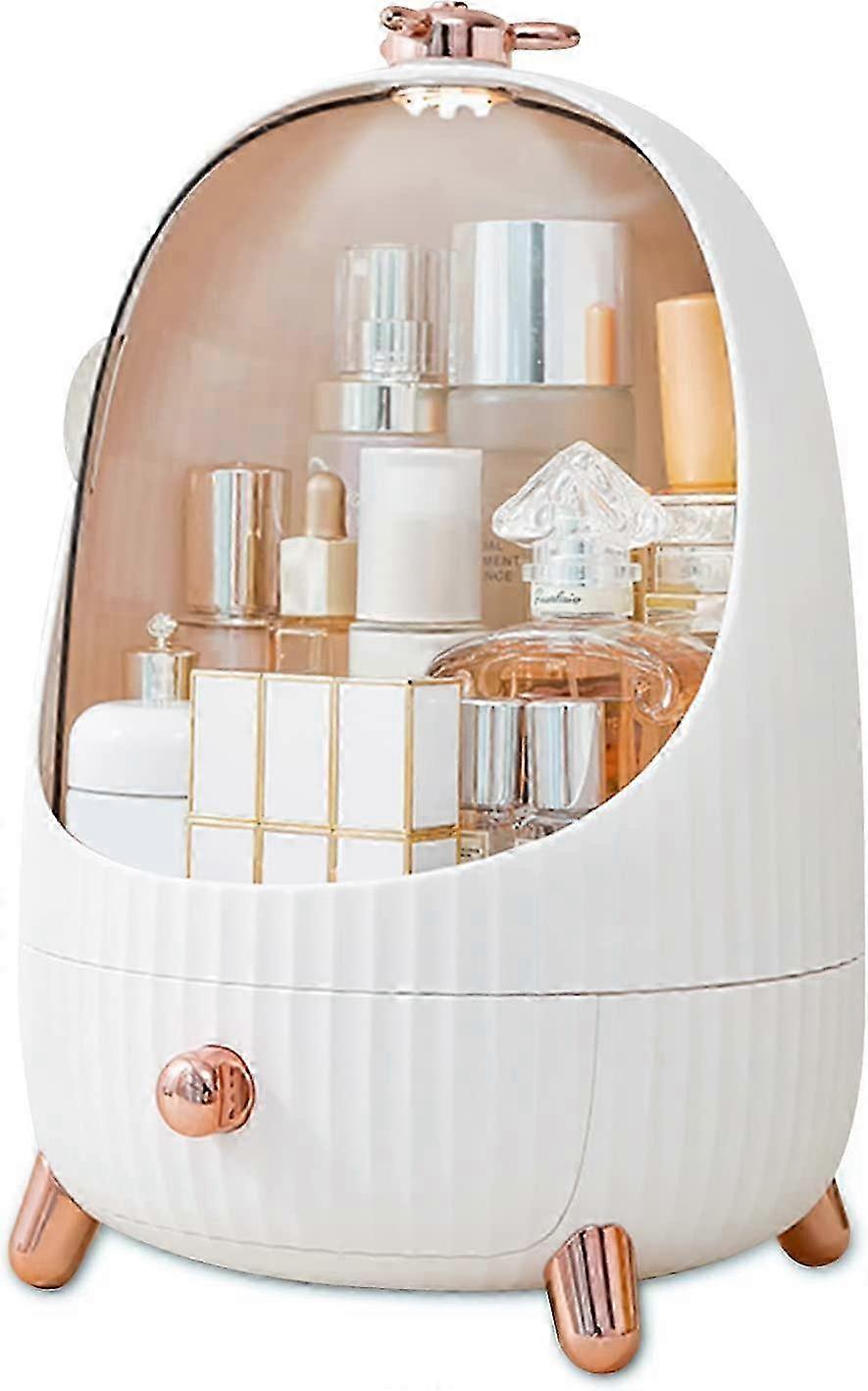 Make-up-Organizer mit LED-Licht, weiß