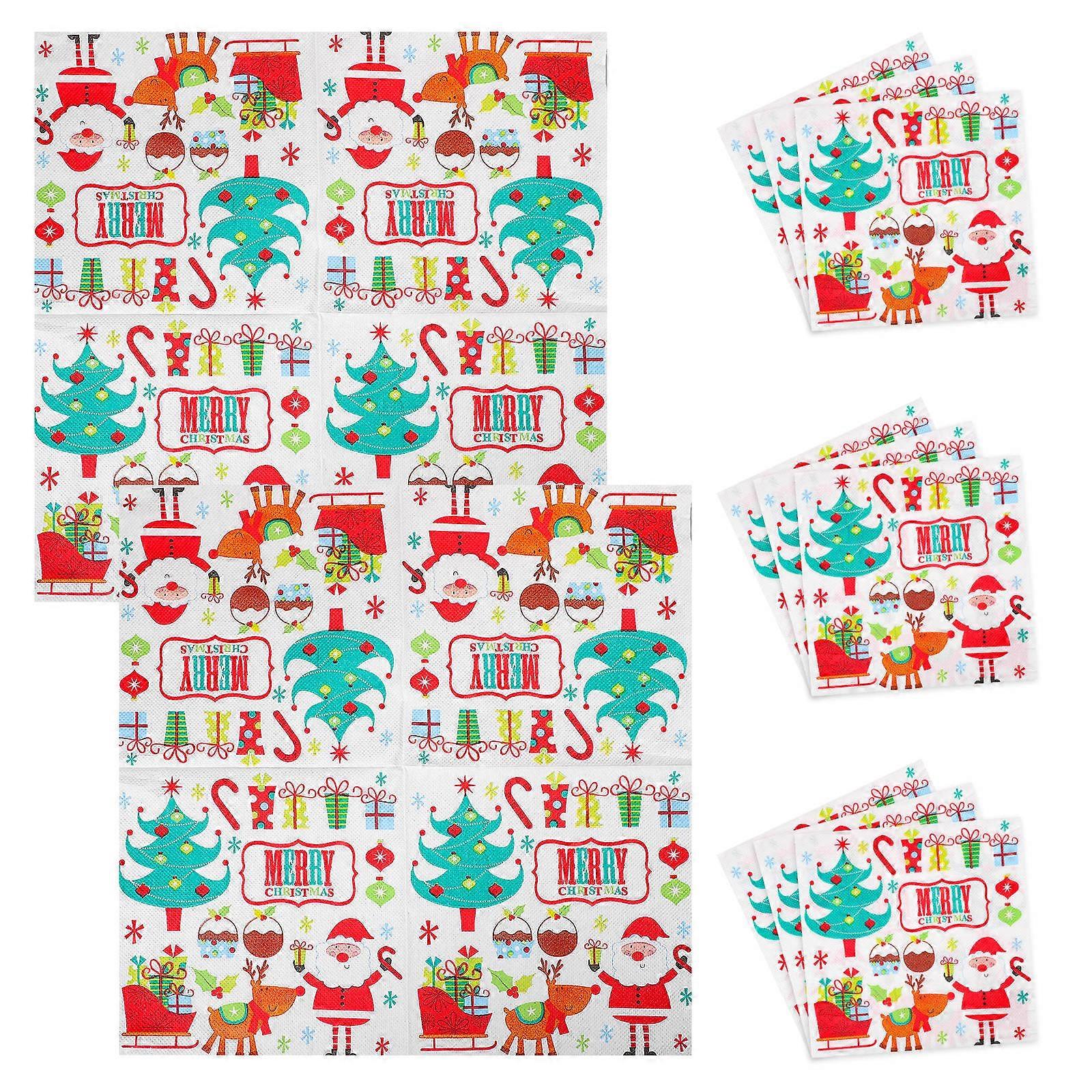 Serviettes de table à usage de restaurant Serviettes en papier jetables Pulpe de bois 20Pcs