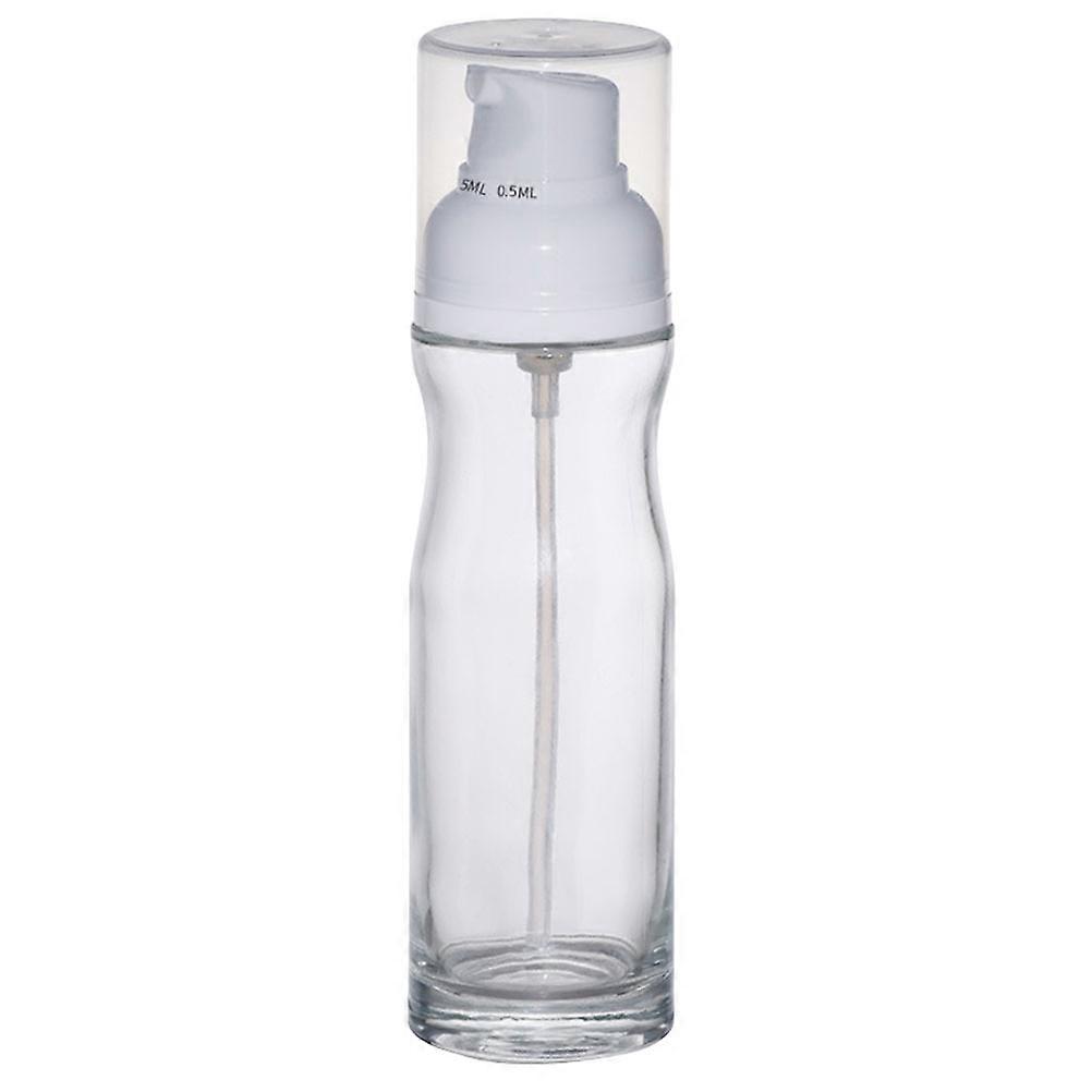 Oil Dispensing Olive Oil Bottle Press Type Compact Glass Container For Kitchen Use 200ml 1Pcs