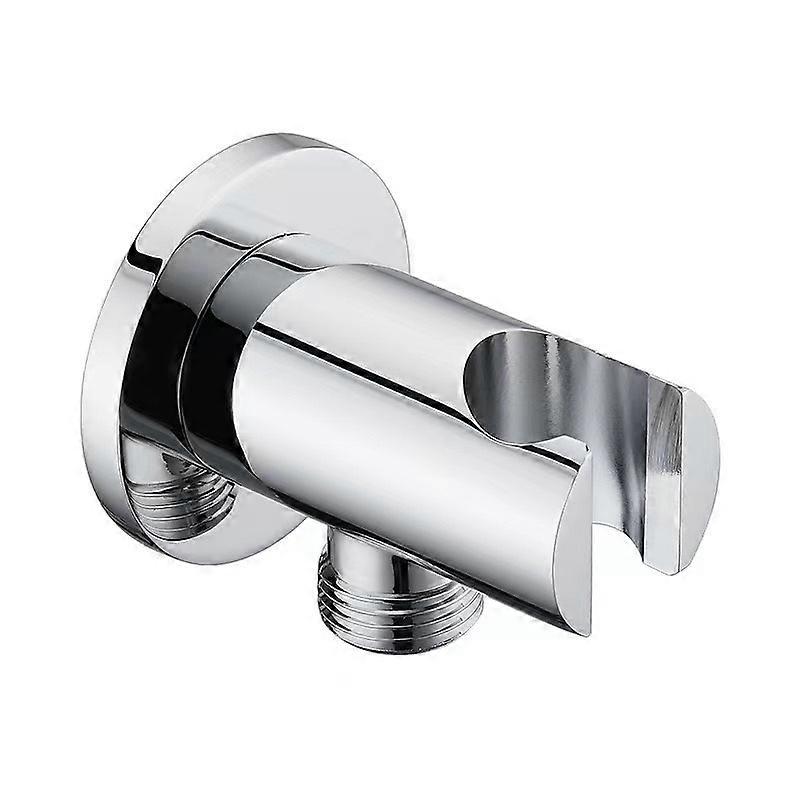 Universal Recessed Elbow with Wall Bracket for Hand Shower, 1/2" Threaded Connection, Chrome
