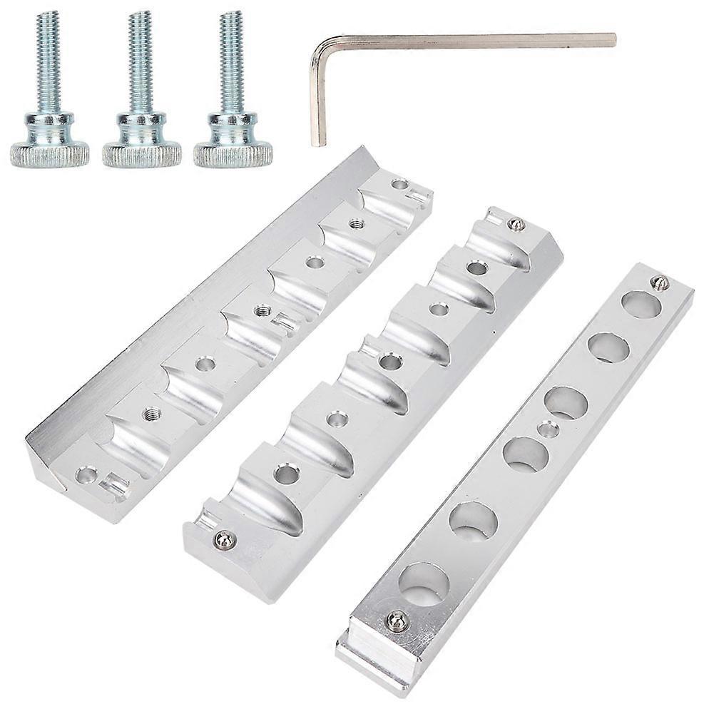 12.1mm 6 Holes Dual-Purpose Aluminum Alloy Lipstick Mold for Lip Balm Making (Space Silver)