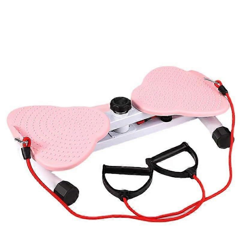 Waist Twister Board with Loop Resistance Bands, Pink