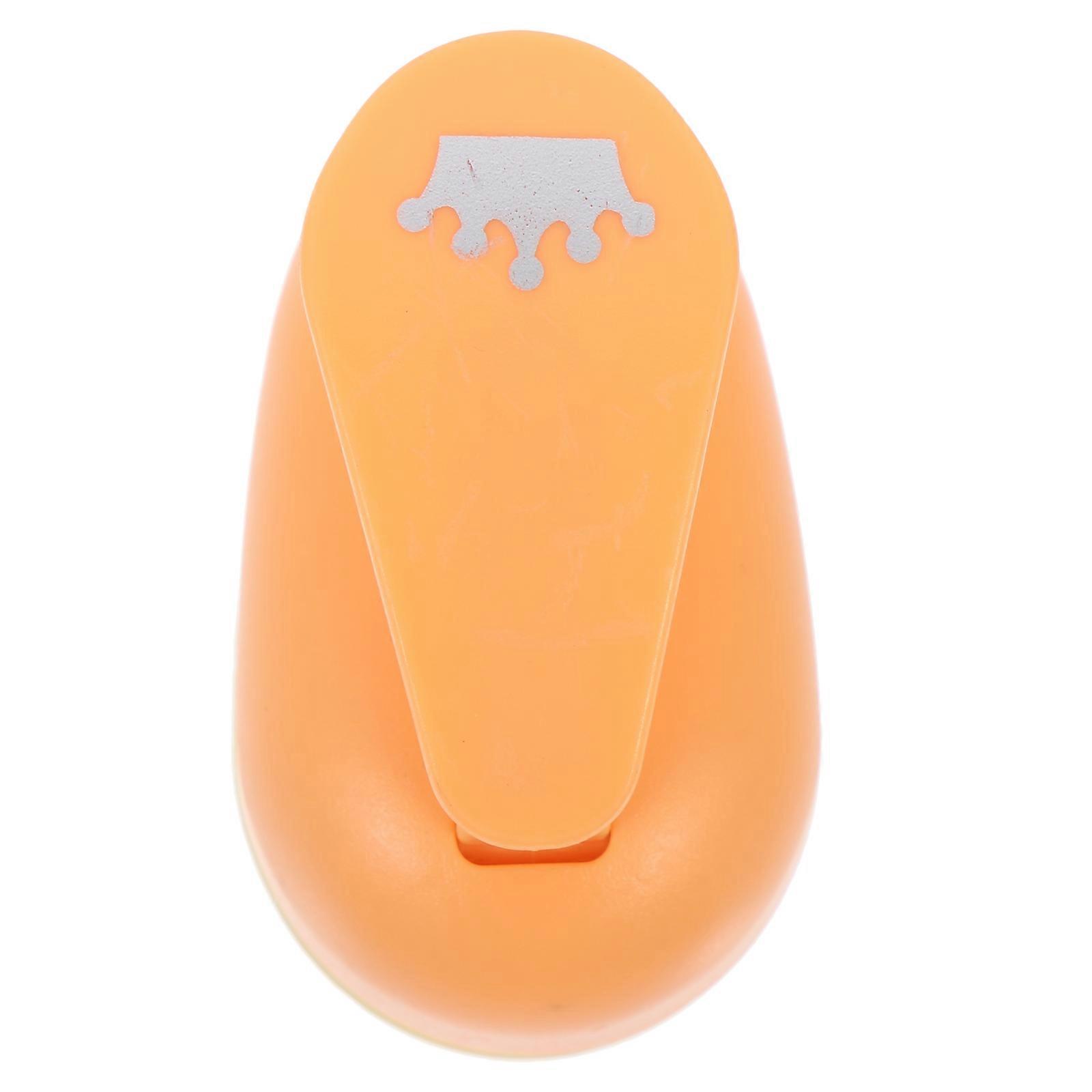 Handmade Punch Paper Puncher Diy Crafts Hole Punch Scrapbooking Design Crown Shape 7.5X6cm Create Paper Tags 1Pcs