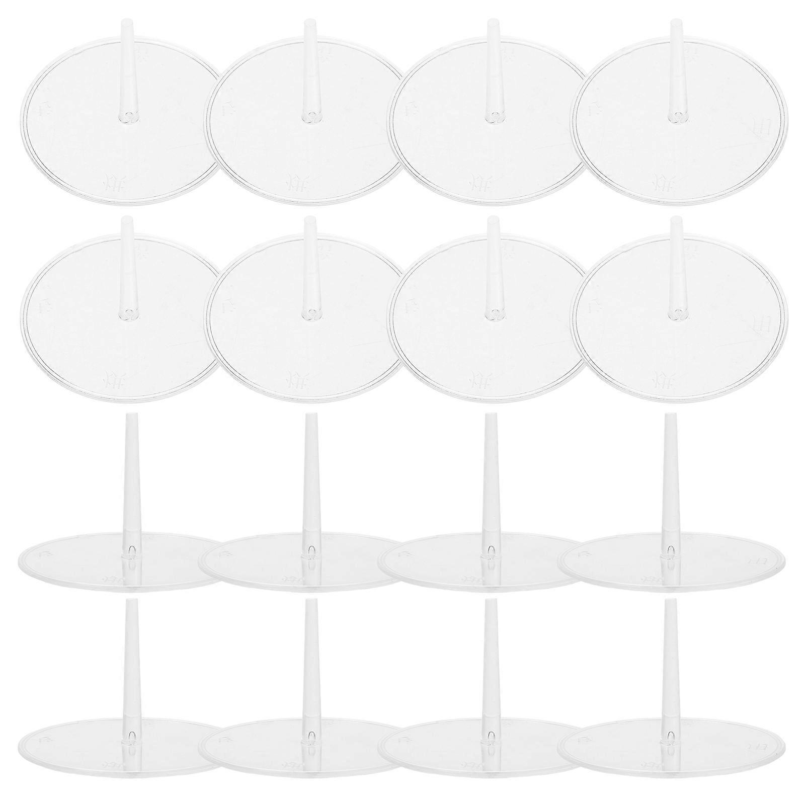 Clear Fondant Cake Flower Nails Plastic Decorative Element for and Dessert Presentation Enhancement 100Set