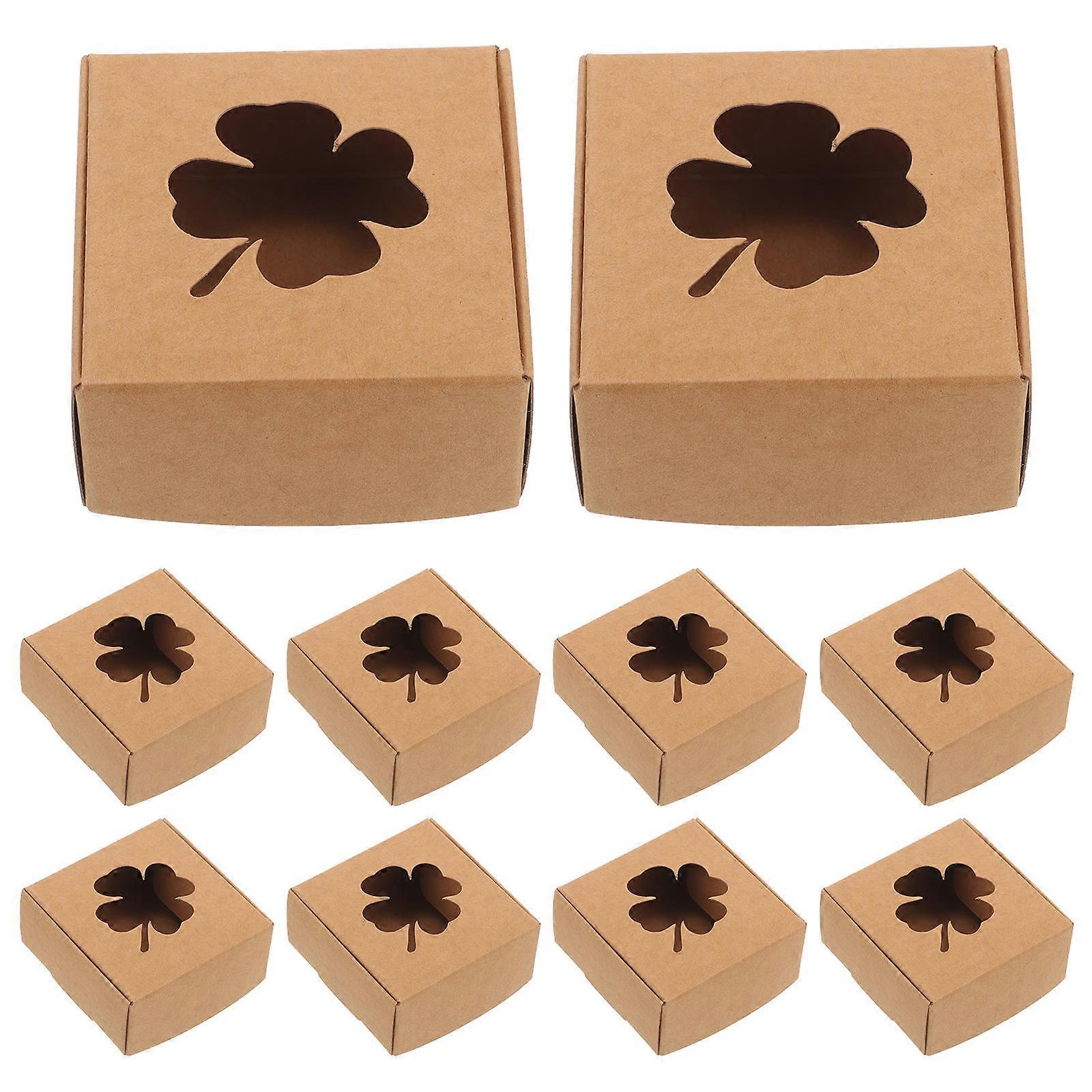 Empty Paper Box Kraft Paper Packaging Box Handmade Soap Packing 20Pcs