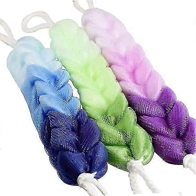 Exfoliating Back Scrubber - 3pcs Bath Care Set