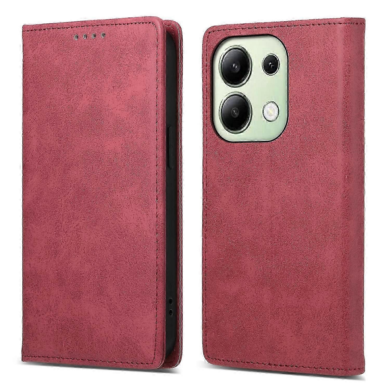 Wallet Case for Compatible Xiaomi Redmi Note 13 4G with Magnetic Auto Closing Feature