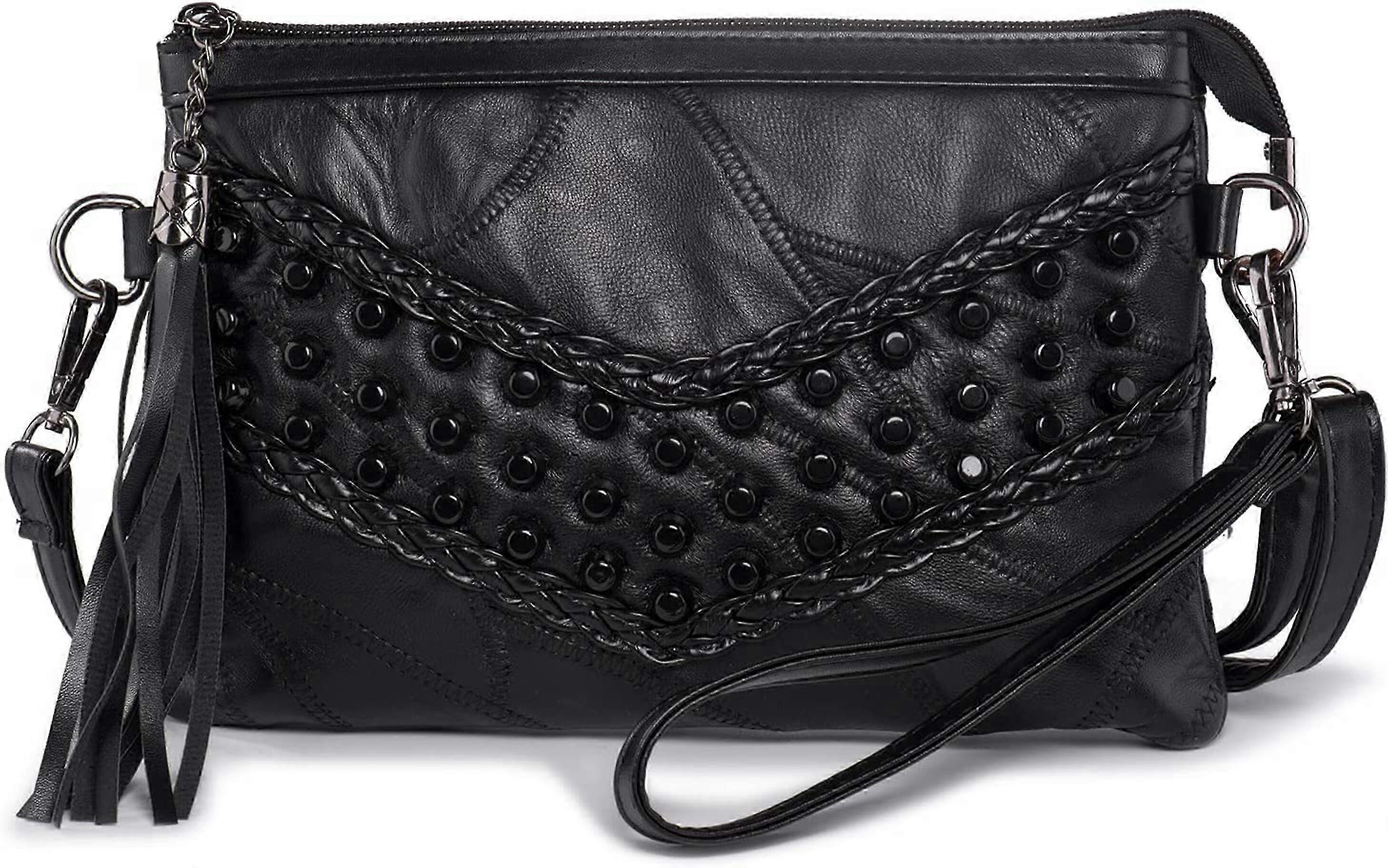 Bolso de mujer con flecos, bolso de noche con garras