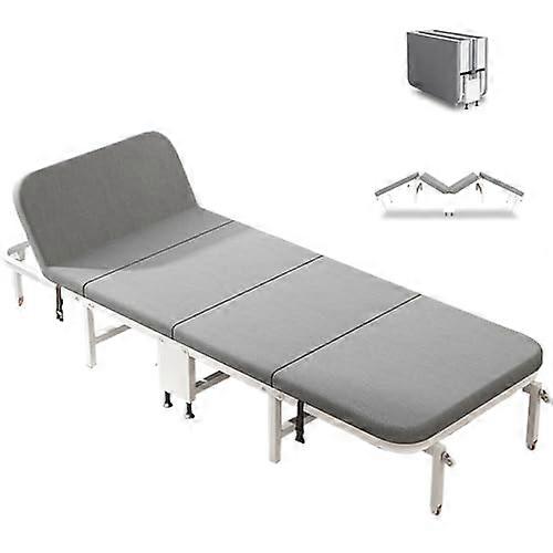 Folding Bed for Adults, Trundle Bed with Mattress, Heavy Duty, Latex, Foldable, 195*60CM