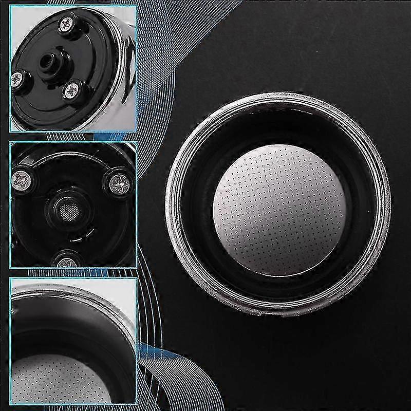 Avtakbar kaffefilterkurvsil i rustfritt stål for kaffemaskiner på hjemmekontoret (dobbel kopp)