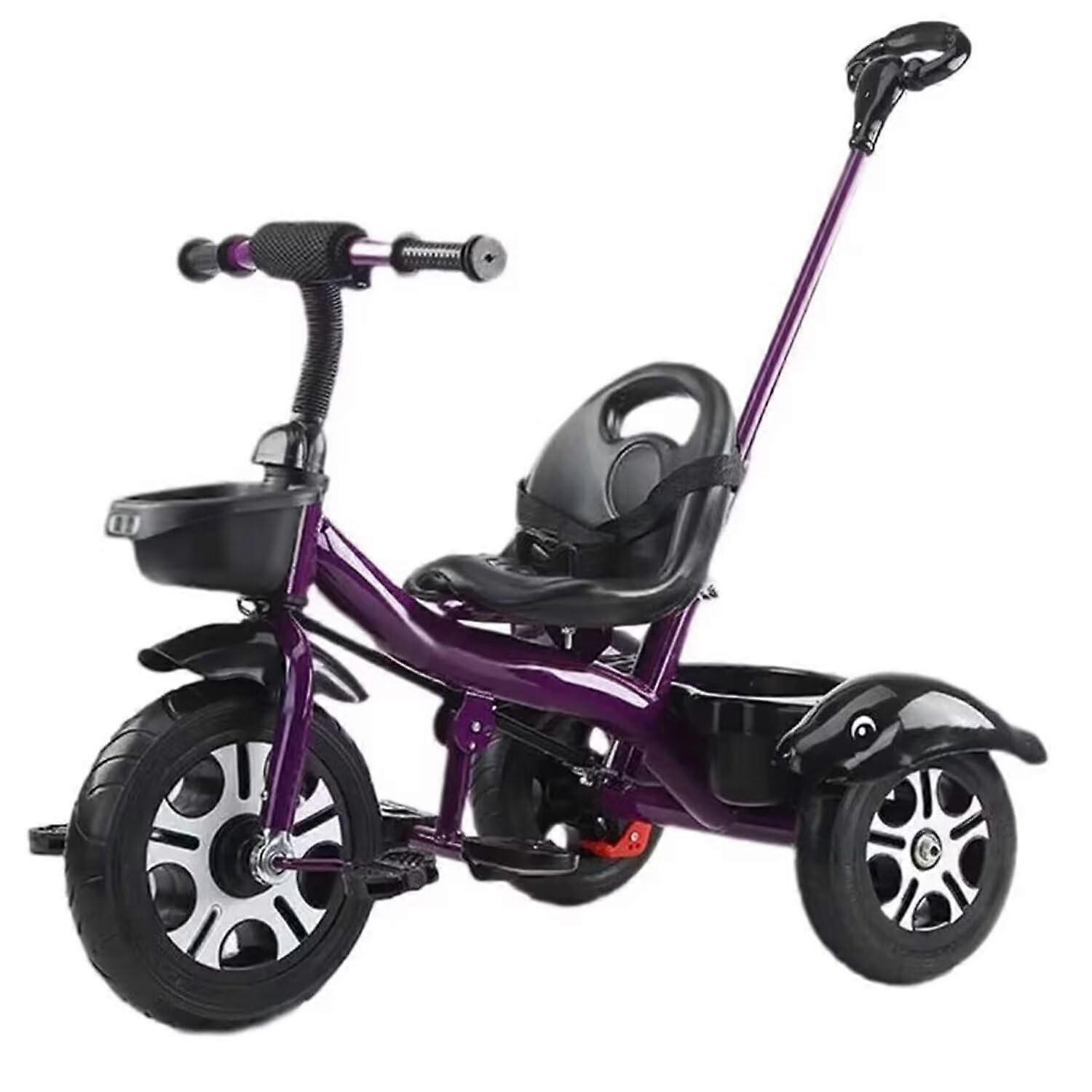 Stroller Bicycle with Parent Handle, Children's Tricycles, Seat with Strap