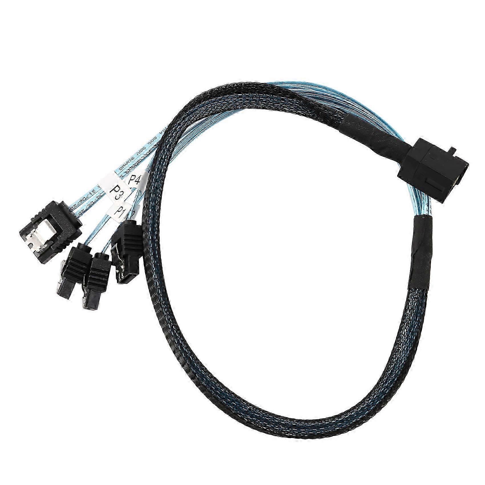 Internal Mini to SATA Cable, SFF-8643 to SATA Forward Breakout Compatible with Raid Controller Hard