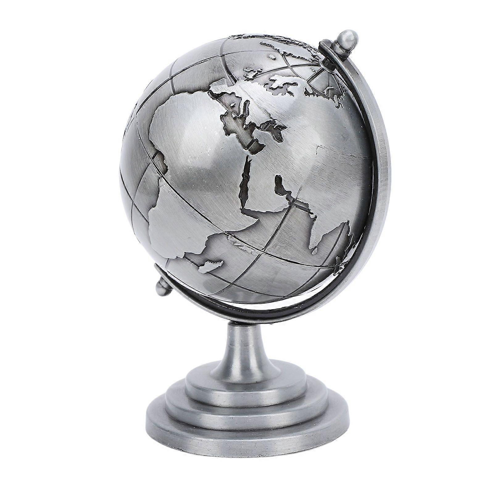 2025 Latest Model Rotating Globe Adornment Table Desktop Decor Alloy 360
