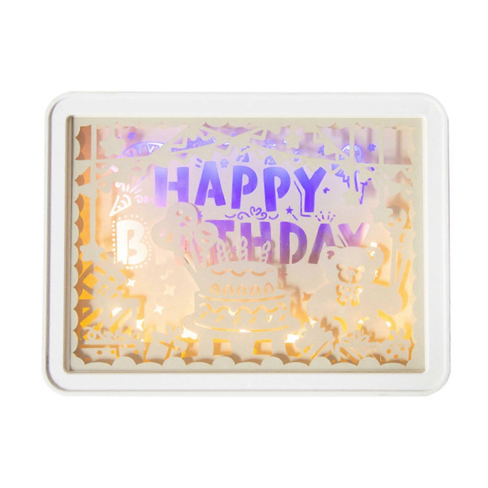2025 Latest Model  Papercut Light Box Soft Warm Light Romantic USB Battery
