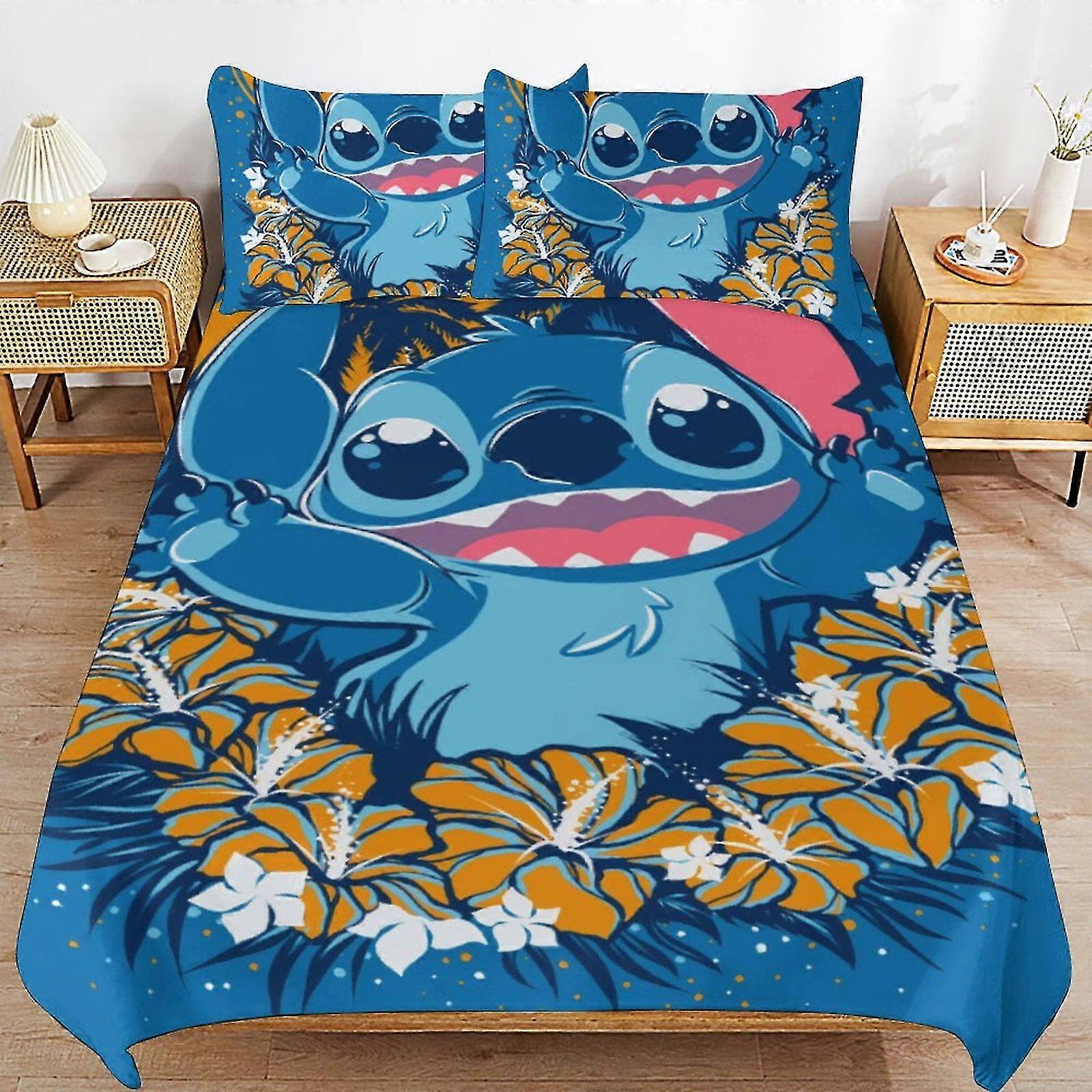 Set di biancheria da letto in microfibra stampata in 3D per bambini con copripiumino e copricuscino - Set di piumini leggeri da 3 pezzi
