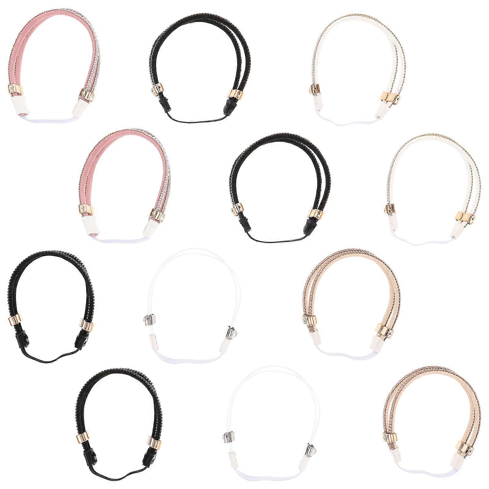 Shoe Bands For Slippers High Heels Shoe Straps Stable Walking Black 6 Pairs