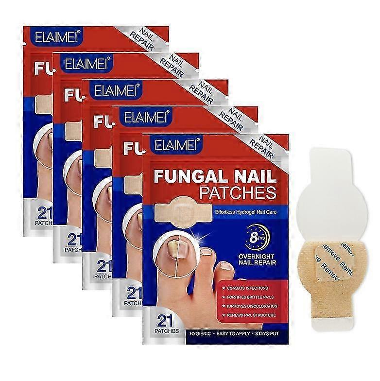 oenail Fungus Patch Waterproof Nail Repair Patches Nail Ingrown Correction Stickers 1/2/3/4/5Pcs for Discolored Or Damaged Nails
