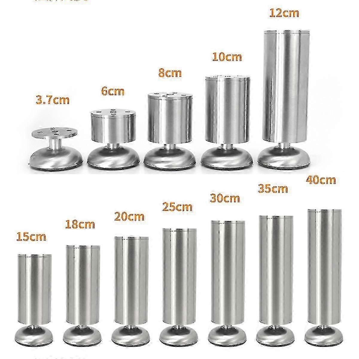 الفولاذ المقاوم للصدأ الأثاث الساقين قابل للتعديل أريكة الساقين مجلس الوزراء الجدول قدم الثقيلة استبدال بار دعم سطح العمل