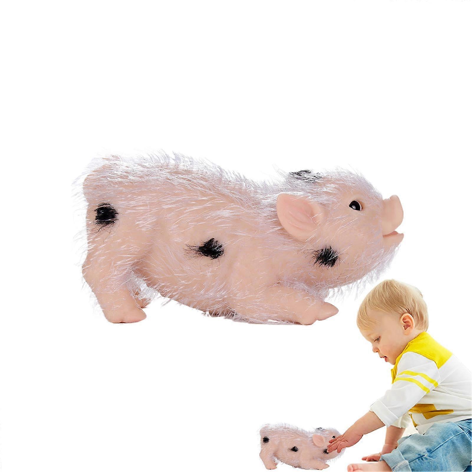 Full Silicone Soft Reborn Pig Dolls Mini Realistic Pig Toy Simulation Silicone Pig Toy, Realistic Cute Pig Doll, Full Silicone Piglet Toy