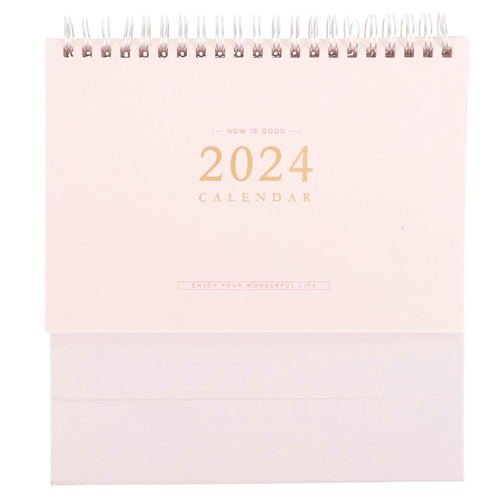 Small Desk Calendar Office Month Calendar Paper Material 19x16cm Reminder For Desktop Decoration Simple Style 1Pack