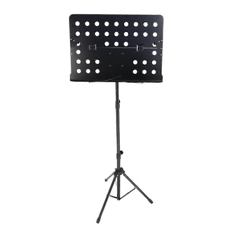 Portable music stand for violin, threedimensional foldable design with lifting function, black A