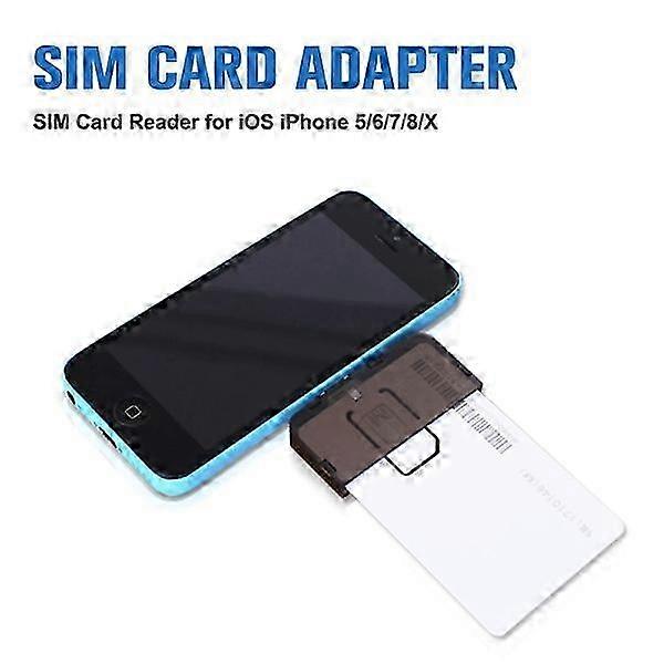 SIM Card Adapter and Reader Mini SIM Nano Compatible with iOS Devices