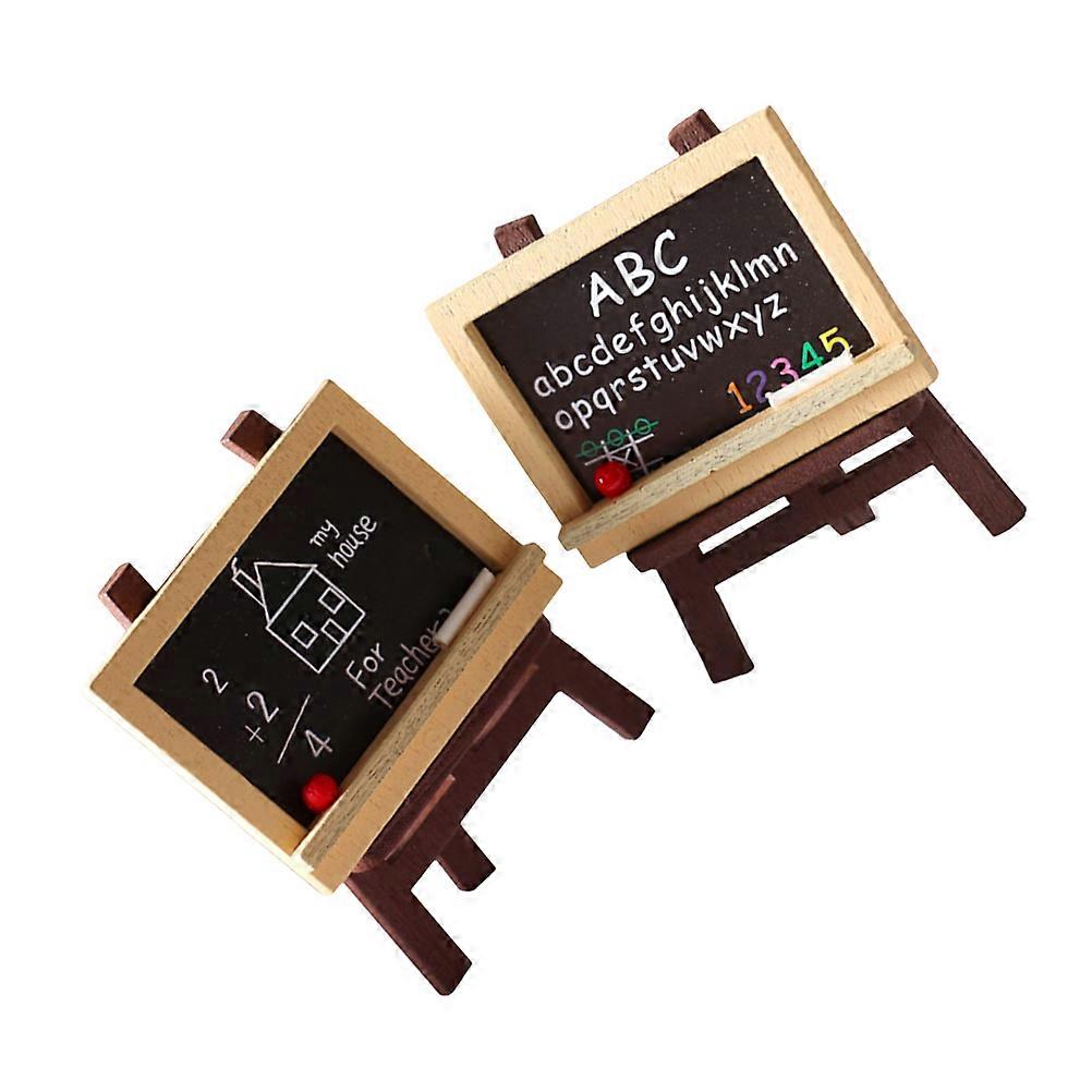Miniature Wooden Easel Set for Doll House Decoration – Smooth Finish, Realistic Scene Model Accessory for Creative Play and Hobby Enthusiasts