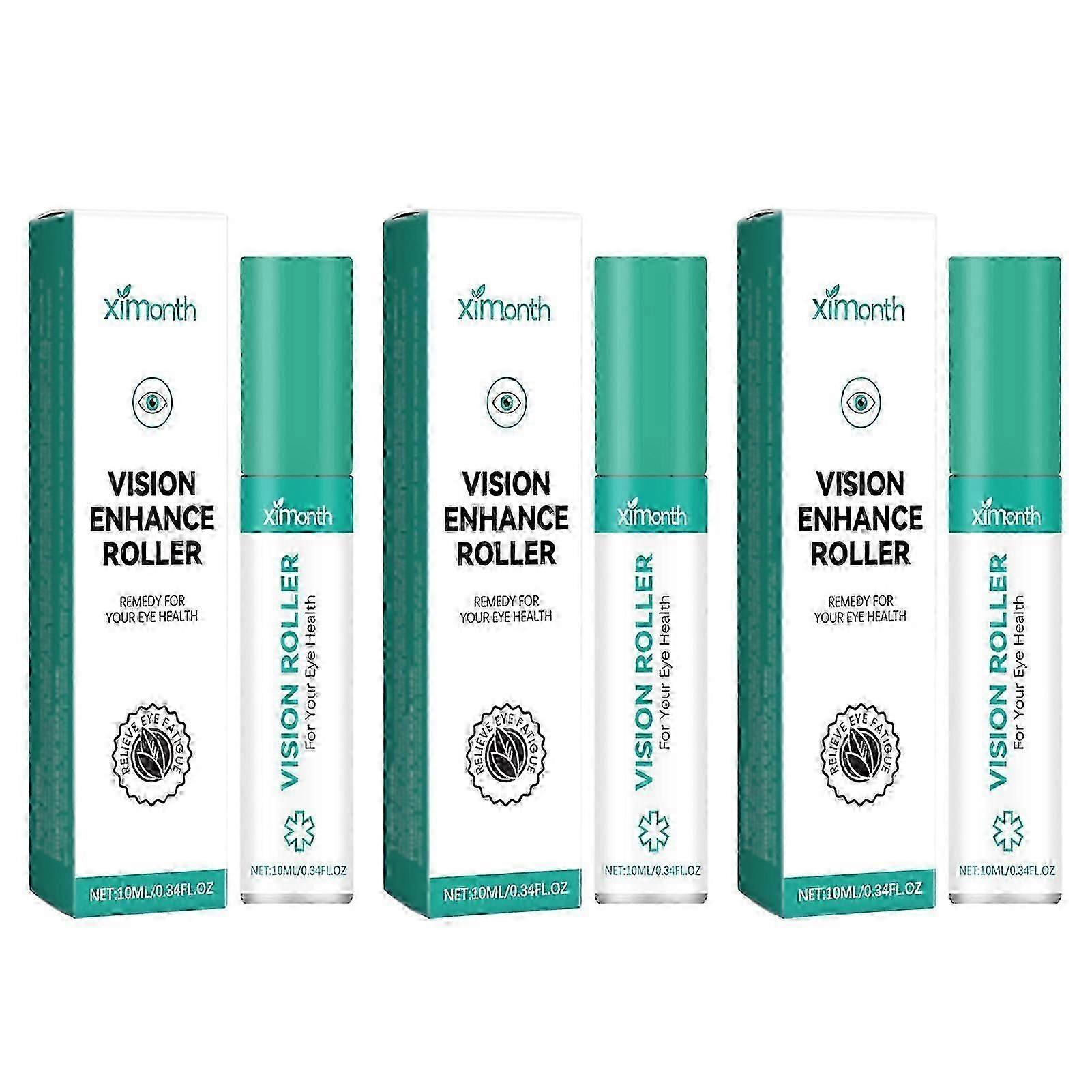 Rouleau pour les yeux pour femmes et hommes, ingrédients naturels, pour améliorer la vision