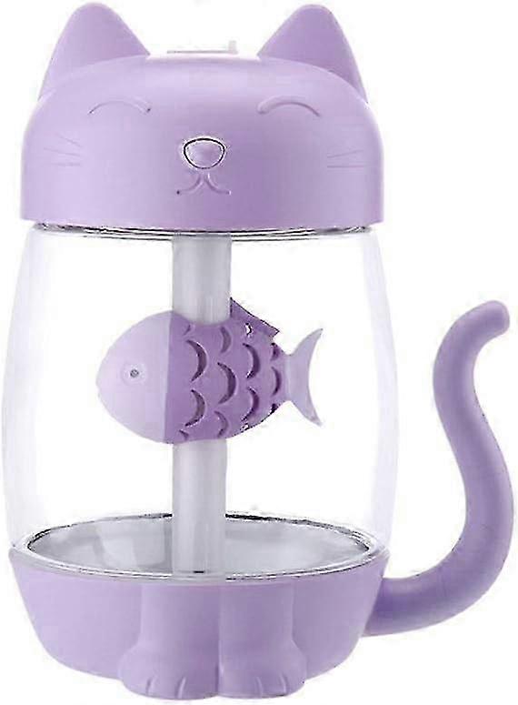 Portable USB Mini 3-in-1 Cool Mist Cat Humidifier - 350ML Cute Design for Home & Office Use