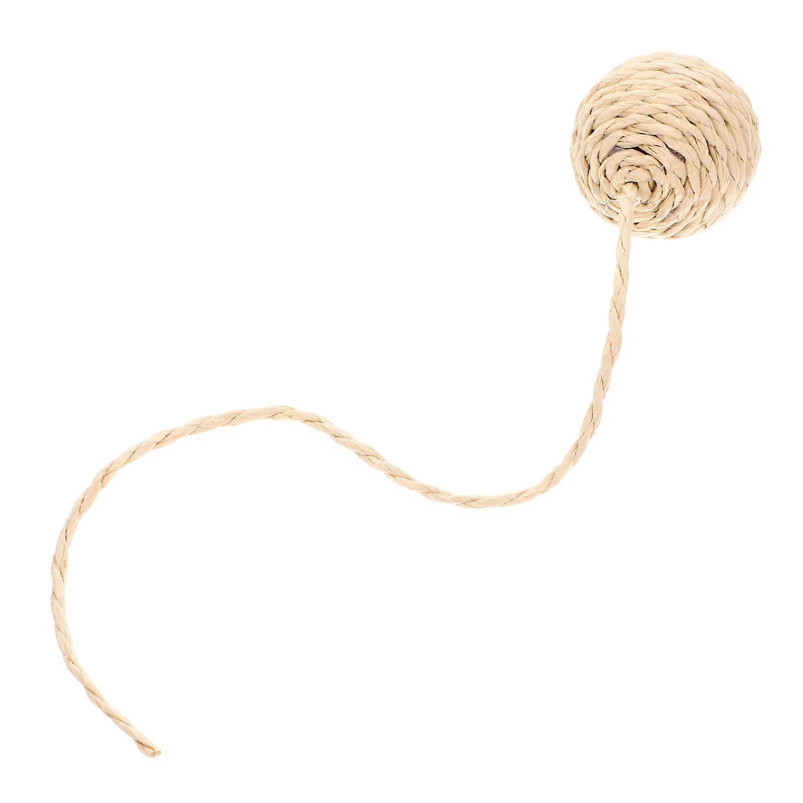 Cat Toy Balls with Bell, Sisal Rope for Cat Scratching Post, Interactive Pet Toy