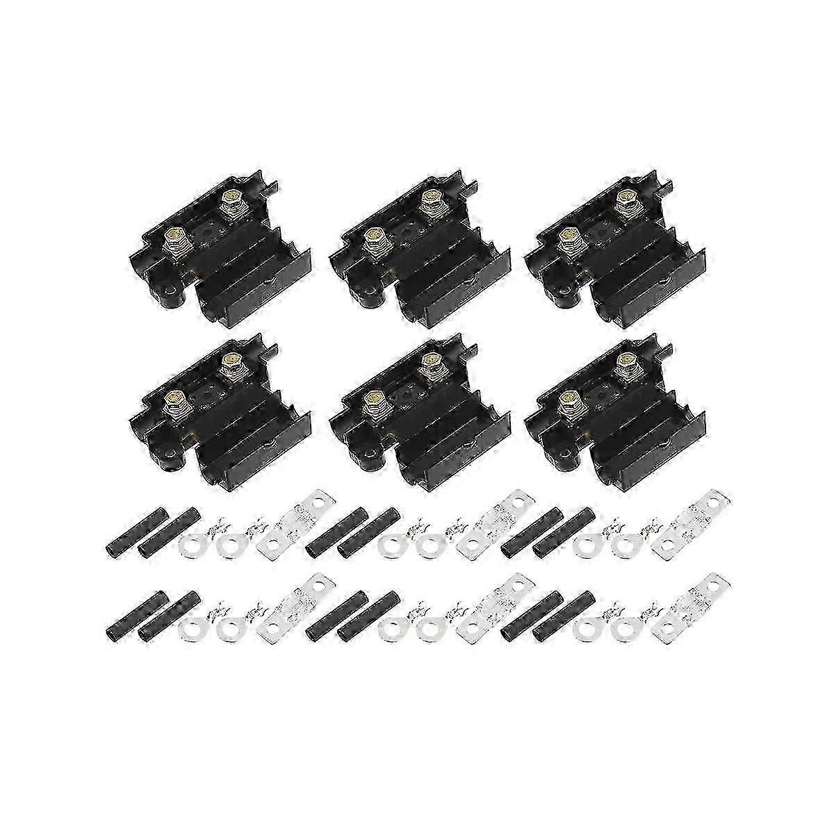 Fuse Holder Kit for Dual Battery System - ANS Fuse Holder with Tube Terminals & Pre-Cut Heat Shrink Sleeves for Easy Installation