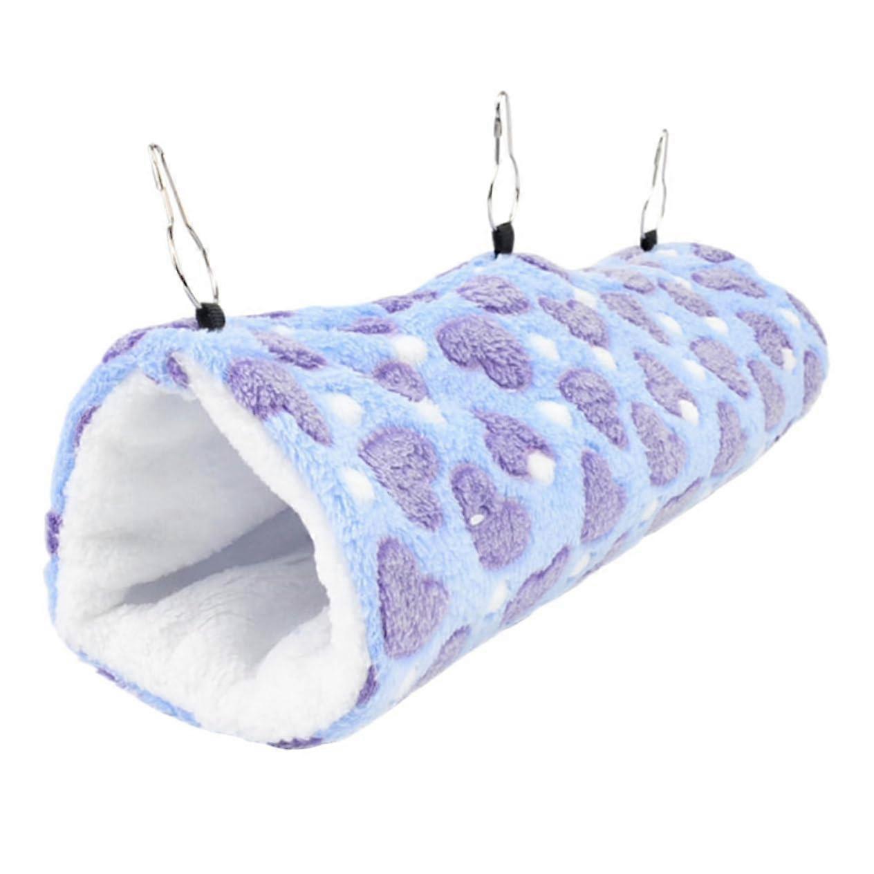 Small pet hammock for hamsters and sugar gliders, comfortable hanging tunnel bed for guinea pigs, chinchillas, and rats for cages.