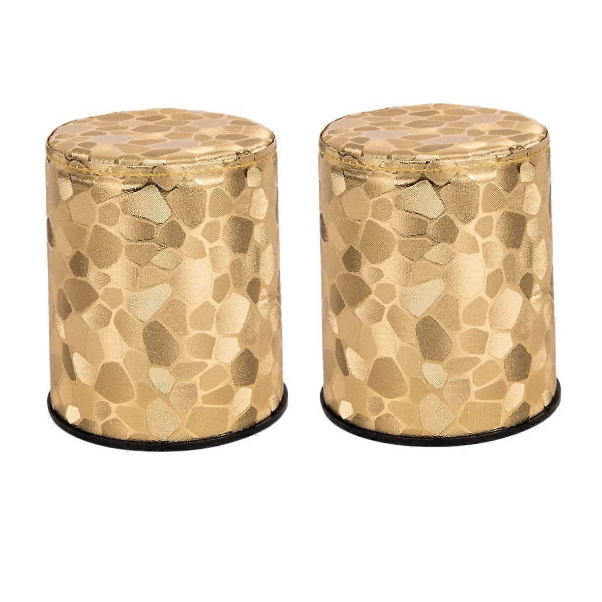 Leather Dice Cup Set with Anti-Cheat Design, Cylindrical Dice Box, Fun Gaming Accessory for KTV Entertainment