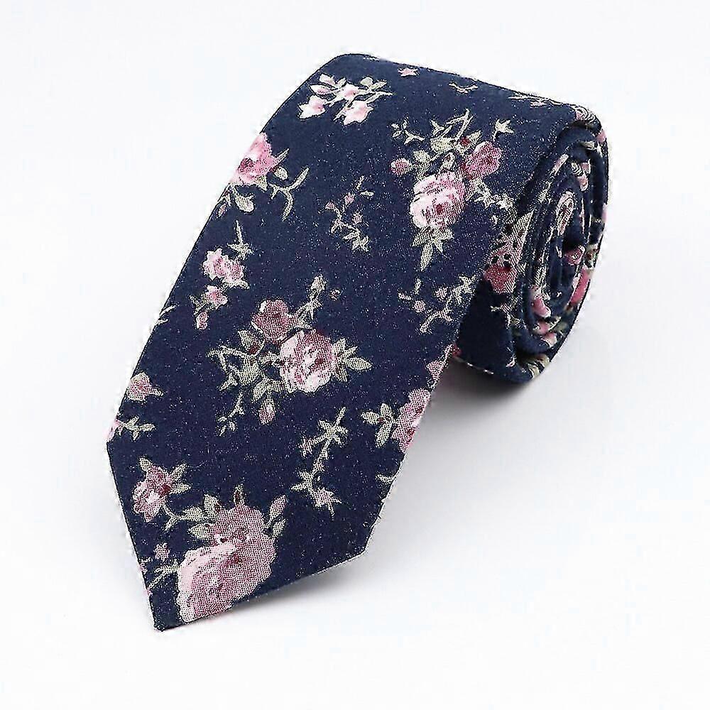 New Floral Elegant Tie compatible with Men Women Cotton Beautiful Flower Paisley Necktie Narrow Skinny Cravat Wedding Casual Corbatas