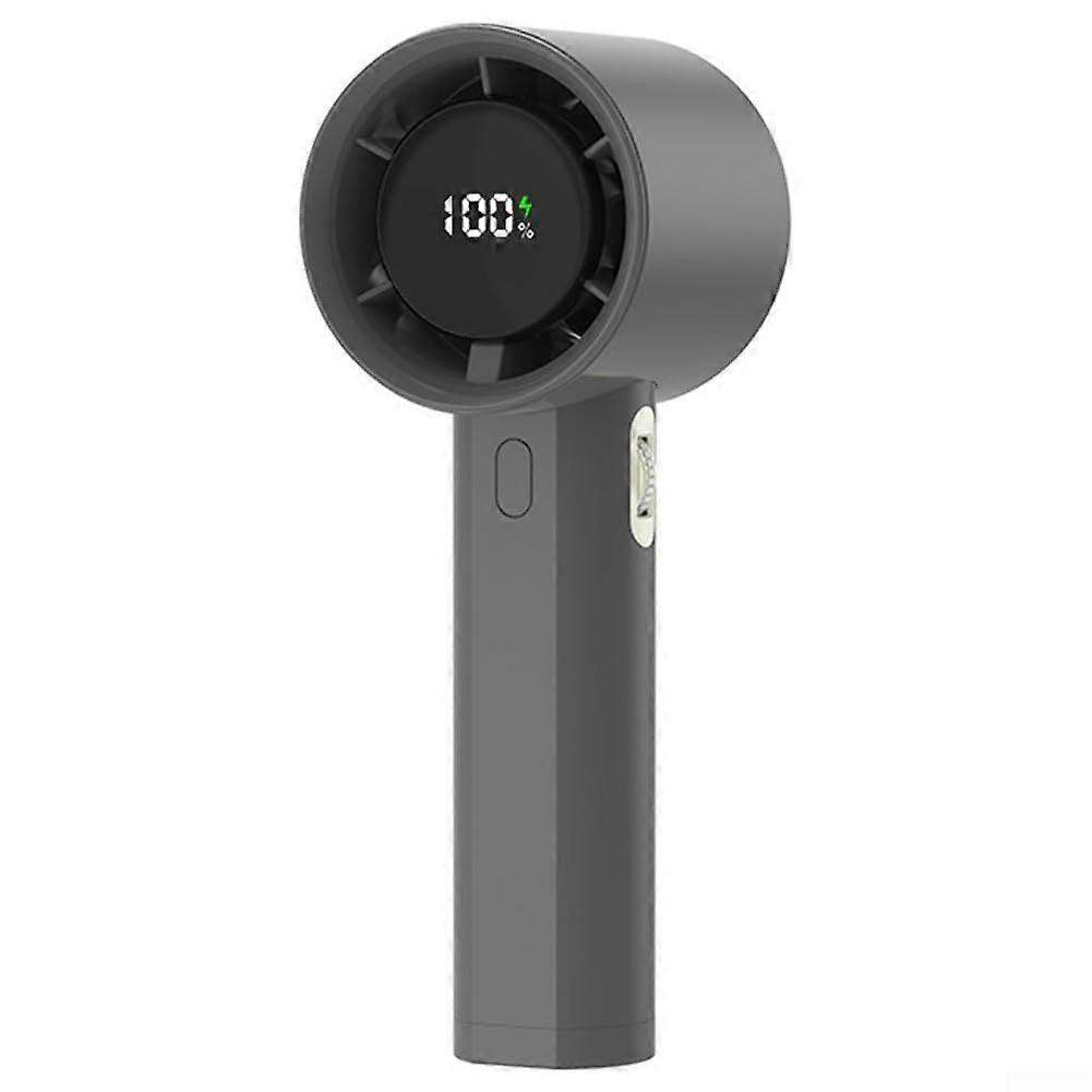 Portable mini fan equipped with a 3000mAh battery and adjustable stand for air circulation (B).