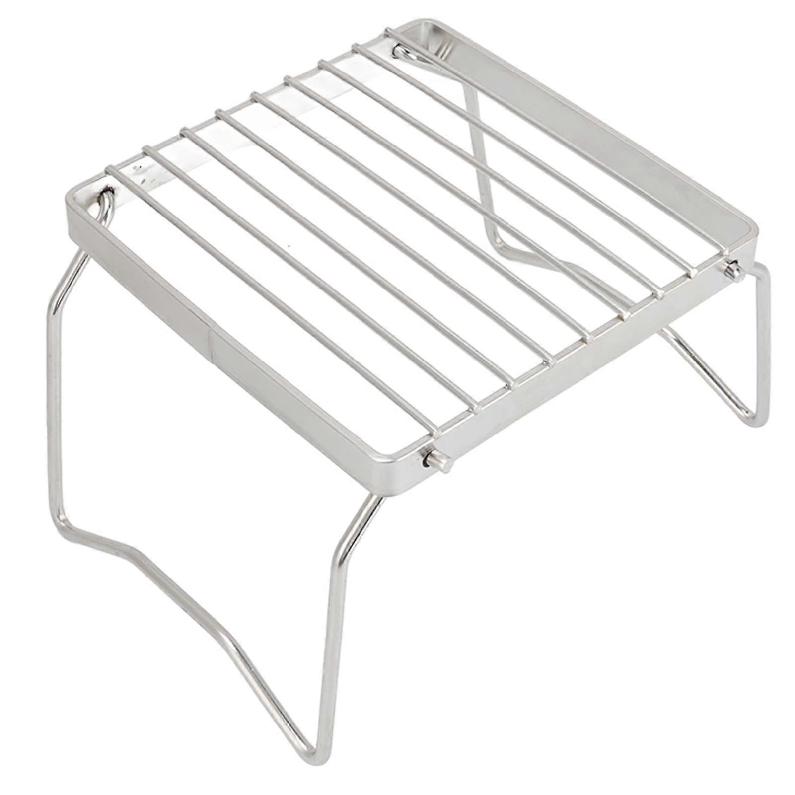 Folding Campfire Grill Stainless Steel Mesh Mini Portable BBQ For Camping And Picnics Nonstick Surface For Easy Cleanup