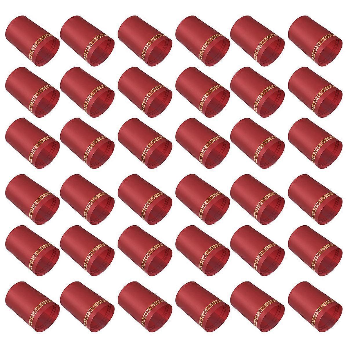 Heat Shrink Capsules for Wine Bottles Red 100Pcs