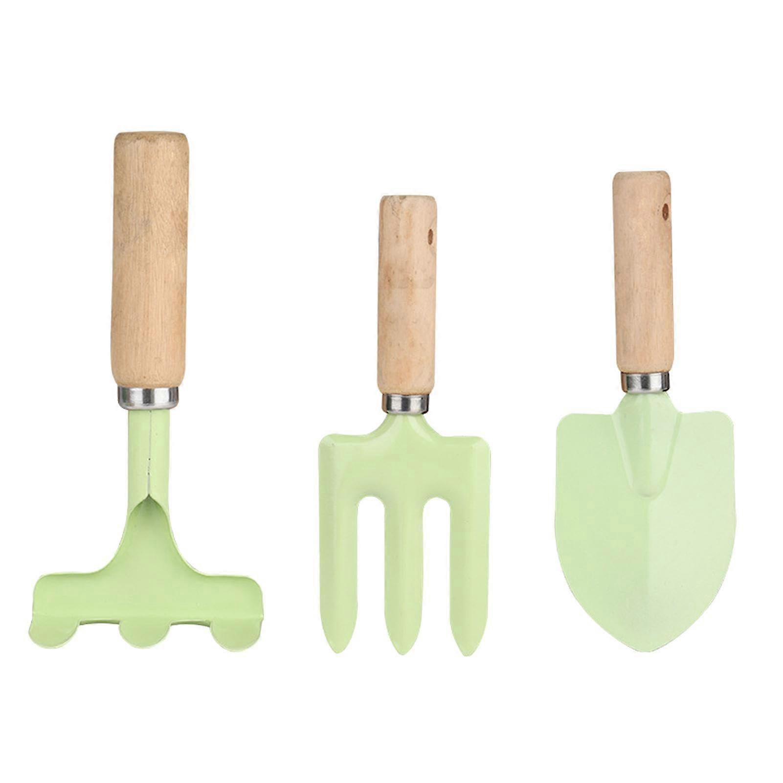 Garden Tools for Children - Nursery Hand Tool Set with Rake and Shovel, Small Comfortable Gardening Tools for Backyard Use