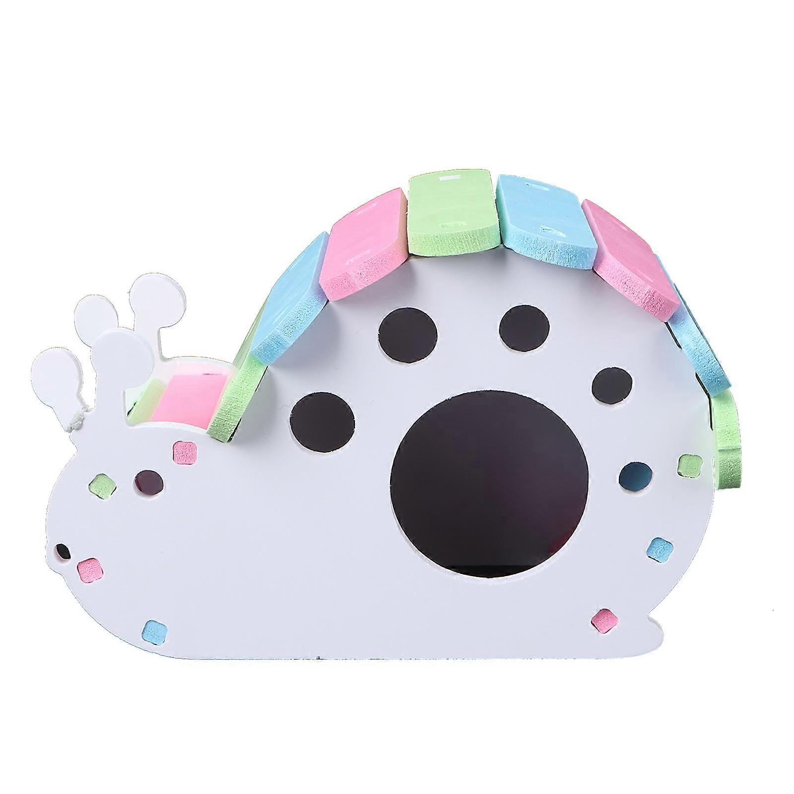 Snail Shaped PVC Hamster House – Cozy Sleeping Nest for Hamsters, Mice, and Small Hedgehogs