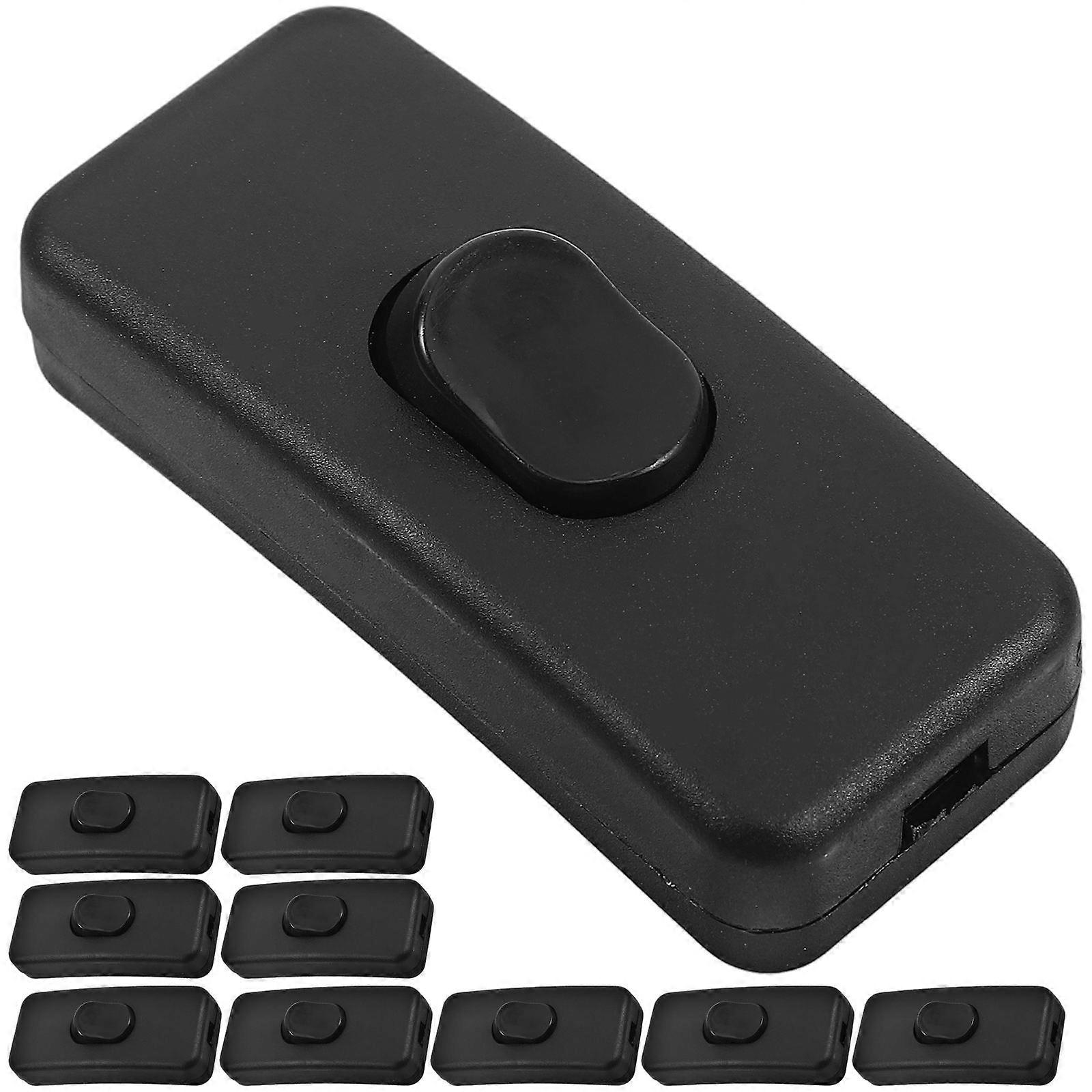 Inline Rocker Switch For Extension Cord Heat-Resistant ABS Home Users Diy Enthusiasts 10Pcs 6.00X2.50X1.80CM