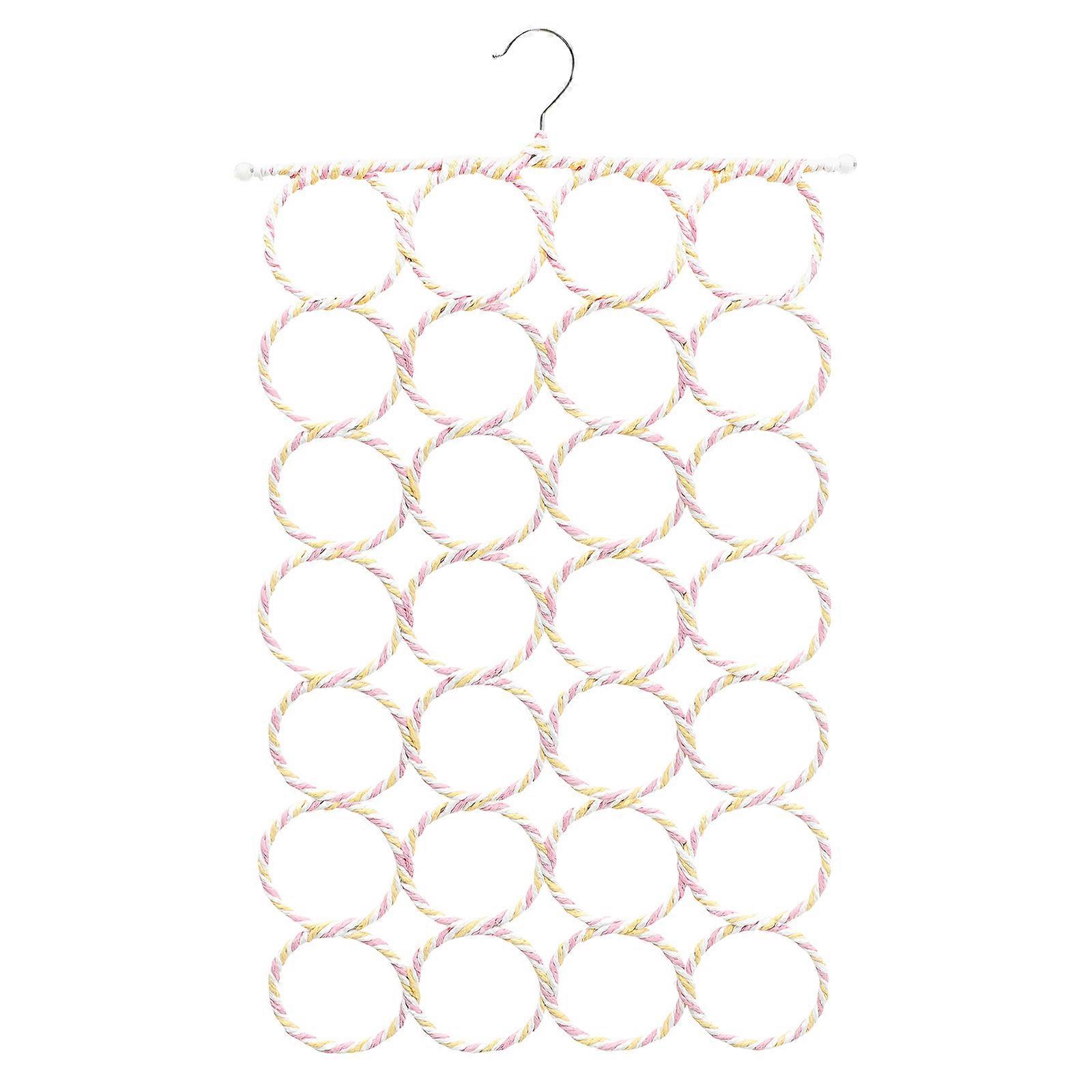 1pc Foldable Scarf Rack Household Shawl Ring Hanger Ties Hanger